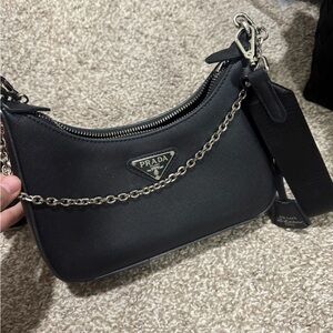 Re-edition Saffiano Leather Bag